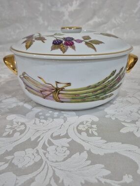 Royal Worcester Evesham Covered Casserole Dish Vintage